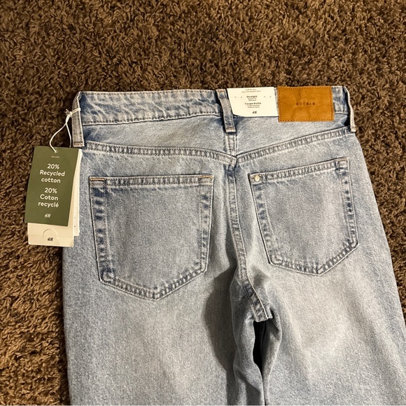 NWT H&M Light-wash Straight Leg Jeans - Picture 9 of 10